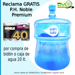 Agua de mesa San Luis 20 lt bidon retornable