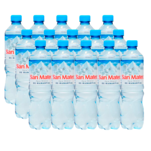 Agua de mesa San Mateo sin gas 600 ml x 15 botellas