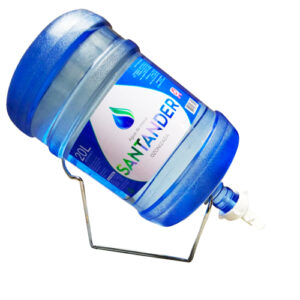 Dispensador de agua (soporte+valvula) + envase + agua ozonizada Santander 20 lt.